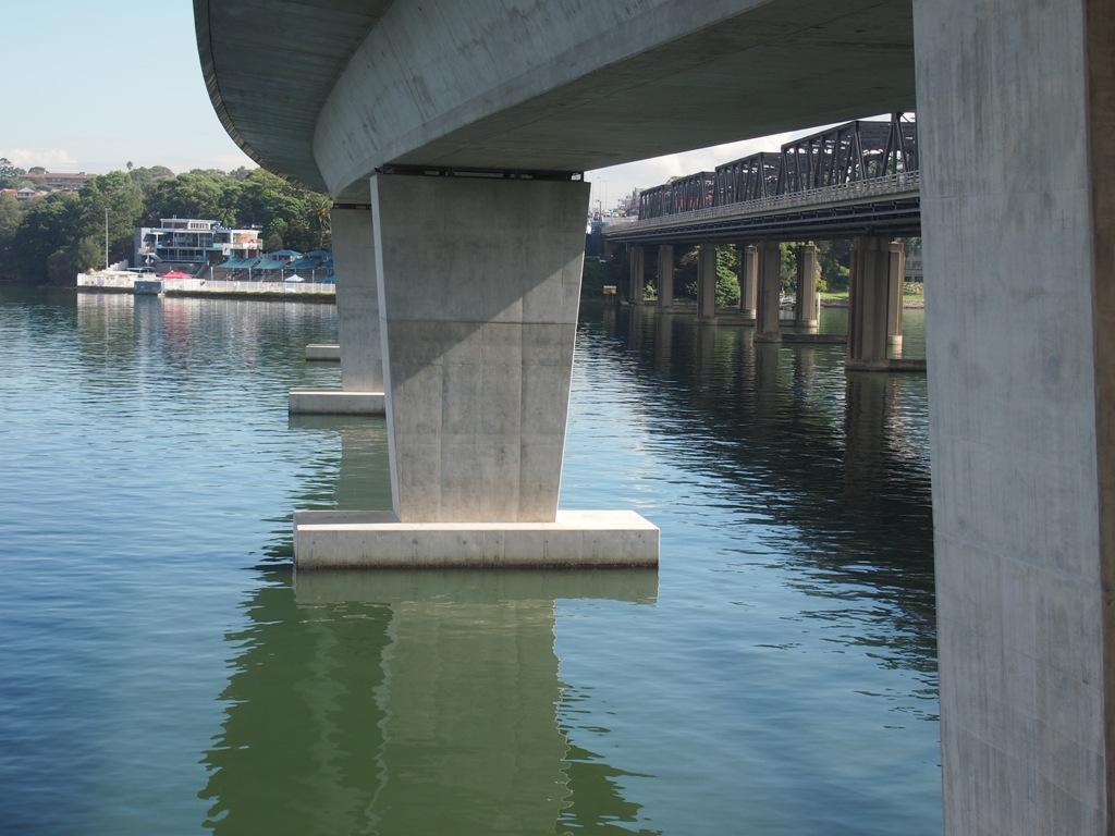 Great place to chase tailor, flathead and bream underneath the bridge at the entrance to the  Iron Cove River © Gary Brown